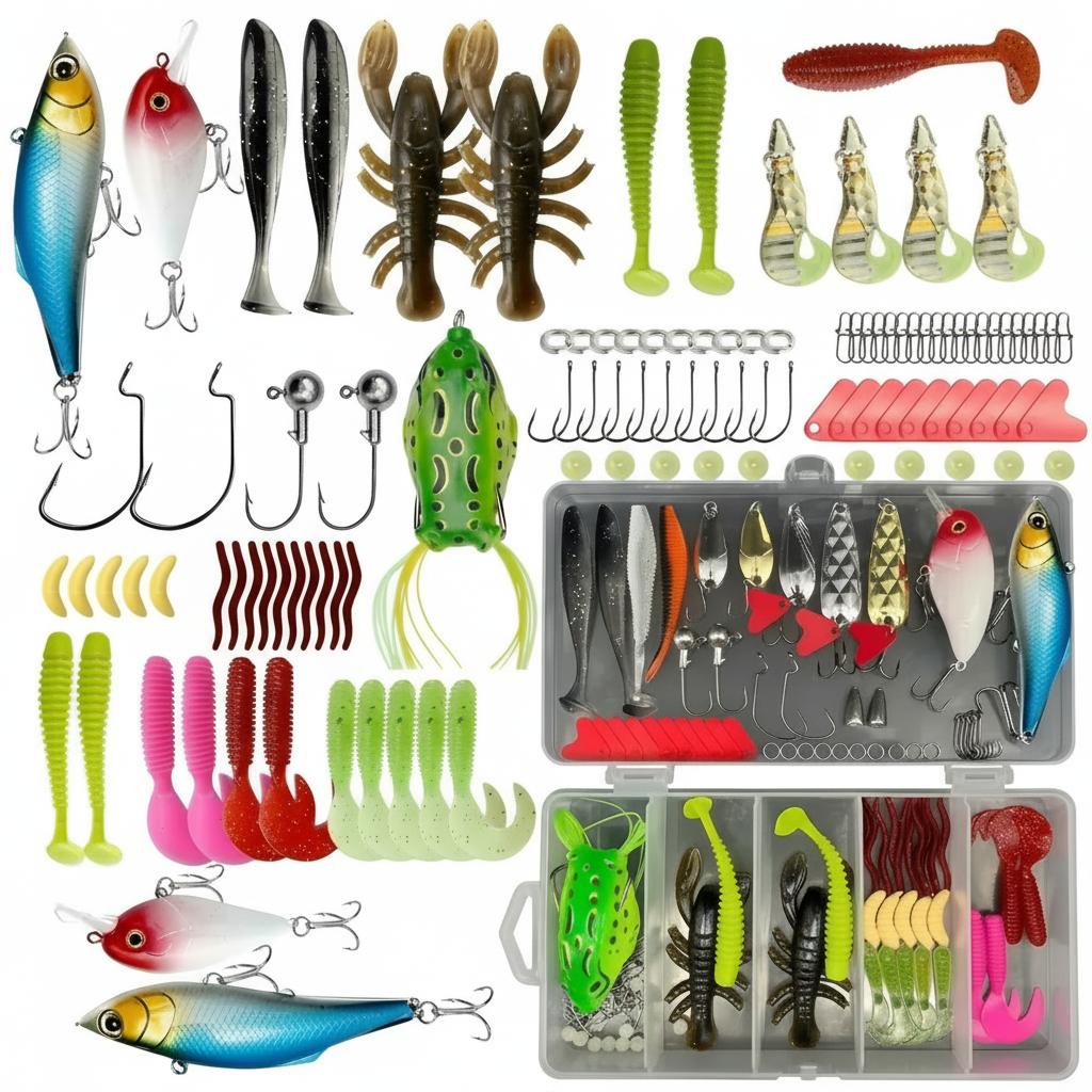 Bass Fishing Lure - Kit de 133 piezas de señuelos