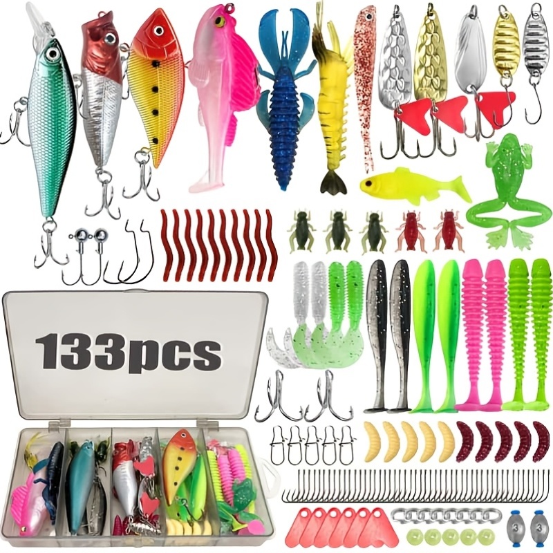 Kit de 133 piezas de señuelos  - Bass Fishing Lure reseña y precio
