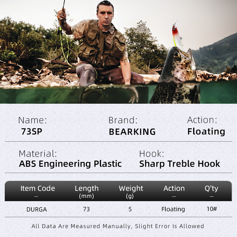 BEARKING nuevo modelo 73mm 5g  - Quality Fishing Equipment reseña y precio