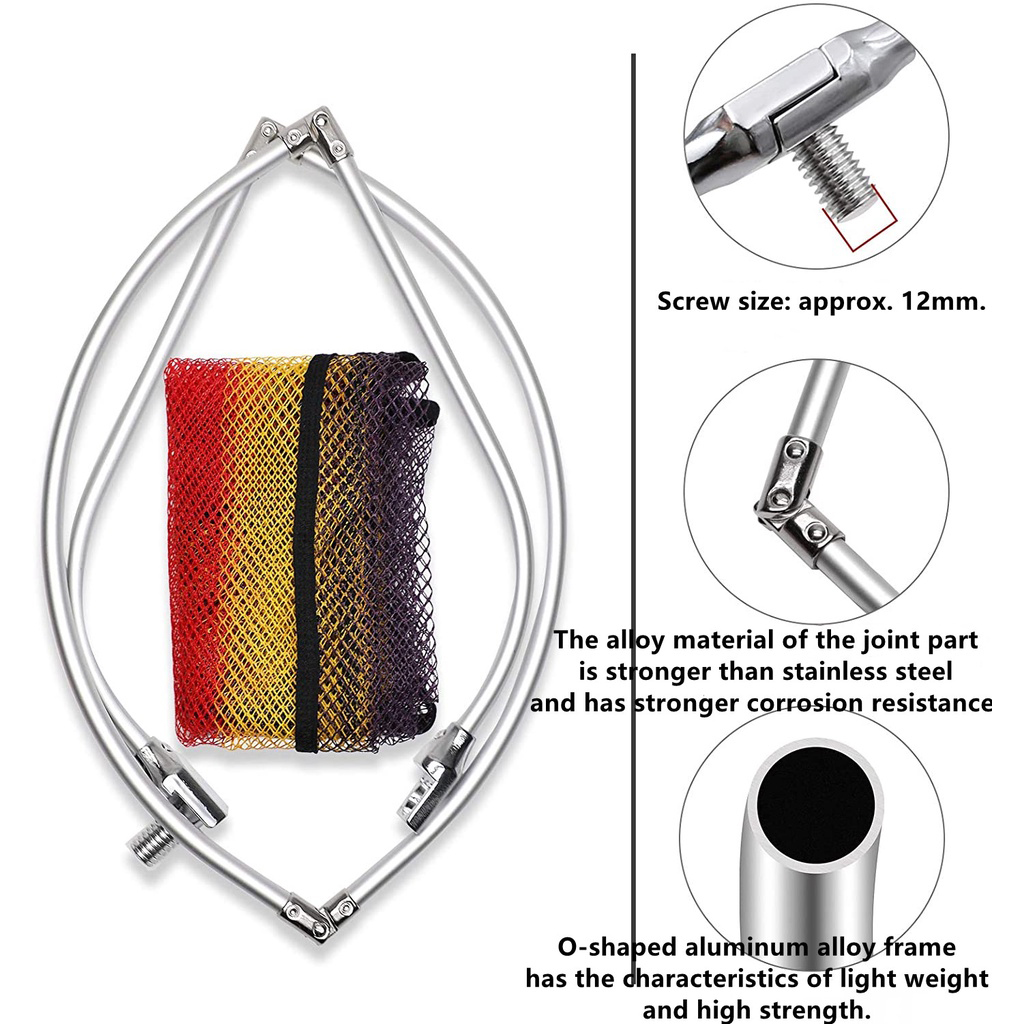 SANLIKE-red de pesca plegable, - Landing Net Telescopic reseña y precio