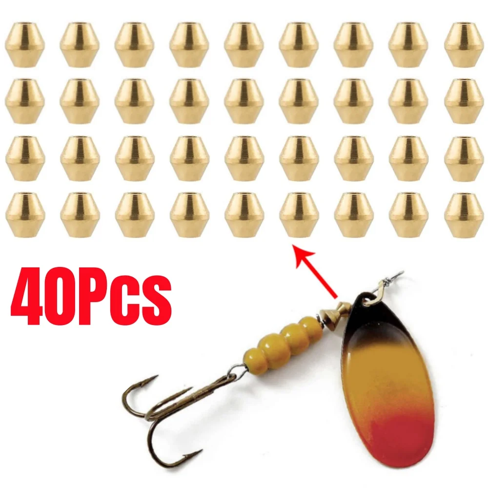 40 Uds DIY señuelo de latón cu - Bass Fishing Lure reseña y precio