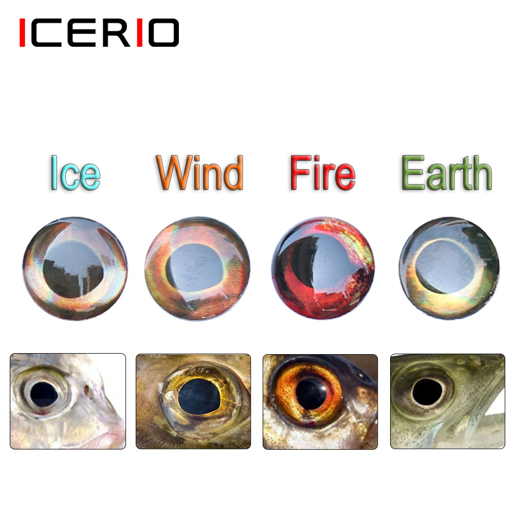ICERIO 100 Uds. Ojos de pez ho - Fly Fishing Set reseña y precio